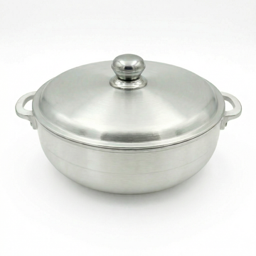 FryNest Silver Lid Caldero Duo - 11 & 12 Inch Traditional Nonstick Pot Set