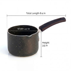 FryNest 4-Inch Nonstick Butter Warmer with Pour Spout - FryNest Milk Pan detail image 2