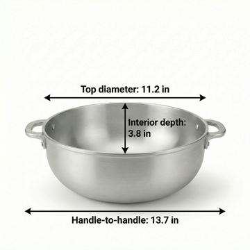 FryNest 11-Inch Caldero Pot with Silver Lid