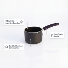 FryNest 4-Inch Nonstick Butter Warmer with Pour Spout - FryNest Milk Pan detail image 4