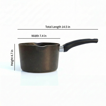 FryNest 7-Inch Induction Nonstick Milk Pan with Pour Spout