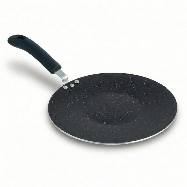 FryNest 12-Inch Nonstick Induction Tawa Pan with Gently Recessed Center for Roti, Dosa, Chapati, Tortillas and Crepes