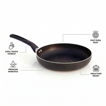 FryNest Heavy Gauge 12-Inch Induction Nonstick Frying Pan