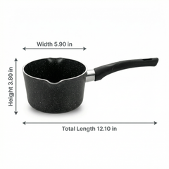 FryNest 5-Inch Nonstick Milk Pan with Pour Spout - FryNest Milk Pan detail image 5