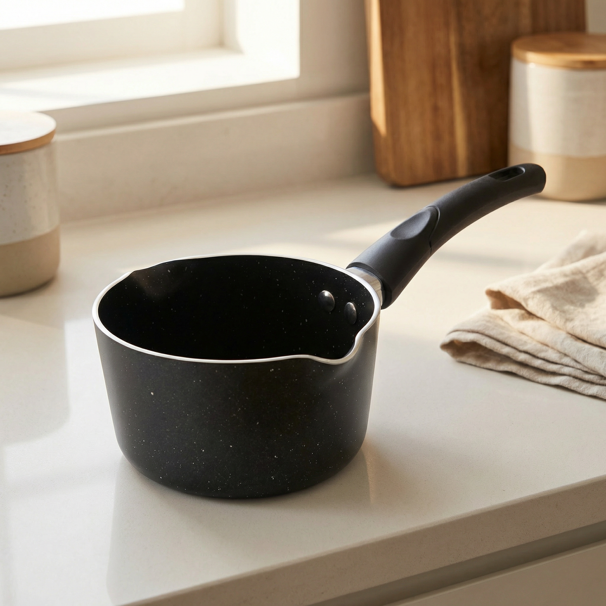 FryNest 6.5-Inch Nonstick Milk Pan with Pour Spout - FryNest Milk Pan detail image 3
