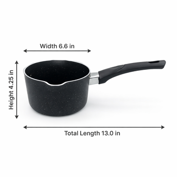 FryNest 6.5-Inch Nonstick Milk Pan with Pour Spout