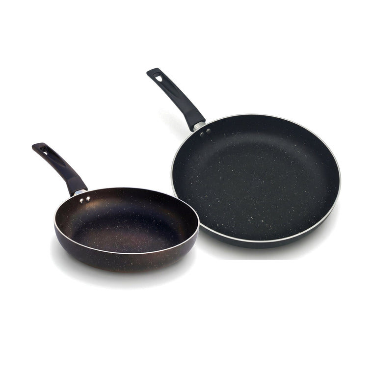 FryNest 2-Piece 8-Inch and 12-Inch Nonstick Frying Pan Set, Induction-Compatible Aluminum Skillets for Everyday Cooking